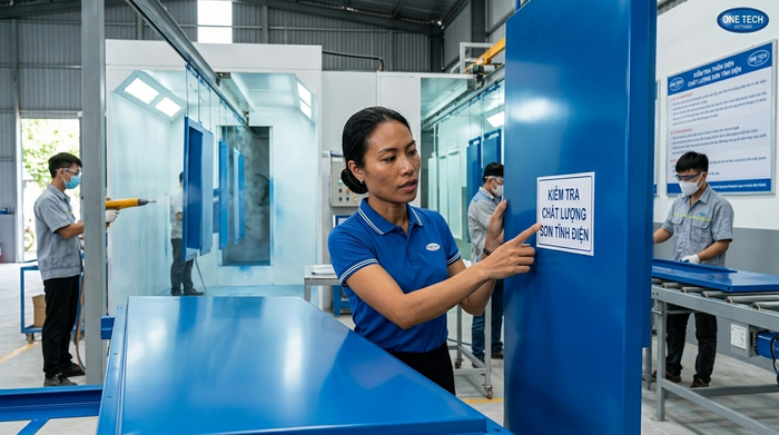 Đơn vị thi công sơn tĩnh điện Hà Tĩnh cho nhà xưởng và công trình