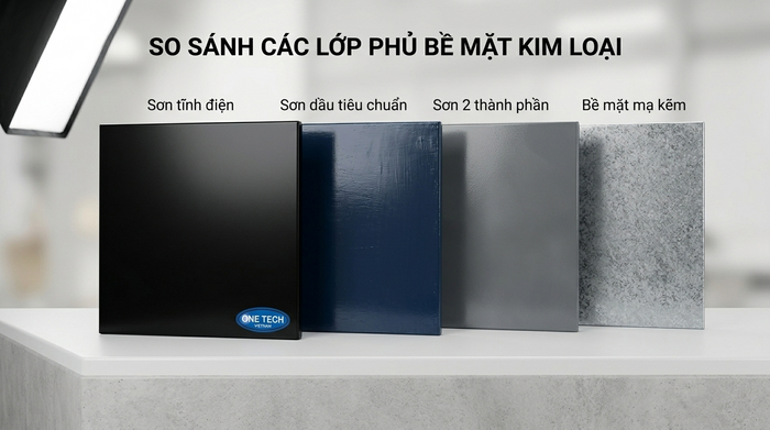 So sánh sơn tĩnh điện với các giải pháp phủ kim loại khác