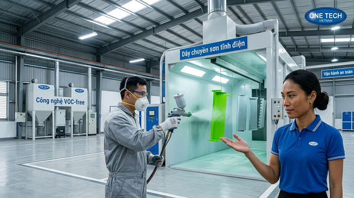 Sơn tĩnh điện không VOC phù hợp sản xuất sạch hơn tại Hà Tĩnh