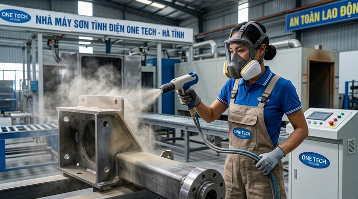 Quy trình công nghệ sơn tĩnh điện Hà Tĩnh cho sản phẩm kim loại