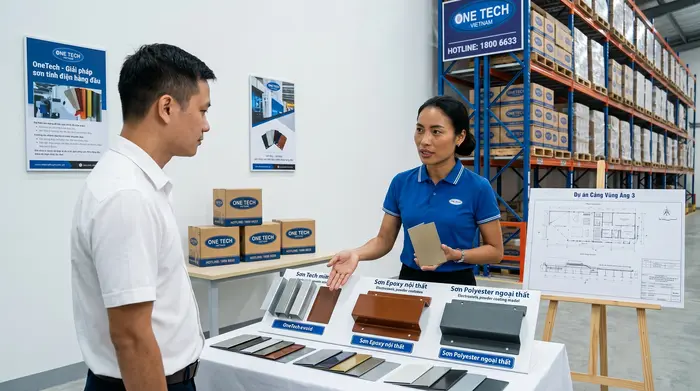 Liên hệ OneTech tư vấn bột sơn tĩnh điện Hà Tĩnh Tư vấn bột sơn tĩnh điện Hà Tĩnh cho xưởng cơ khí và công trình địa phương