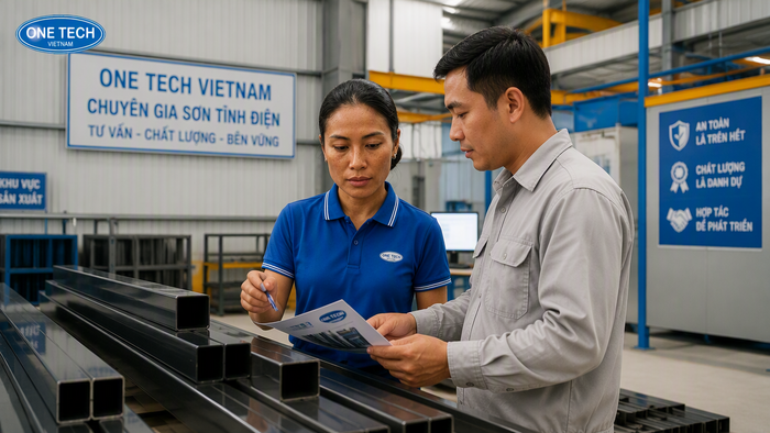 Nhà thầu sơn tĩnh điện uy tín Hà Tĩnh Nhà thầu sơn tĩnh điện hỗ trợ dự án cơ khí tại Hà Tĩnh