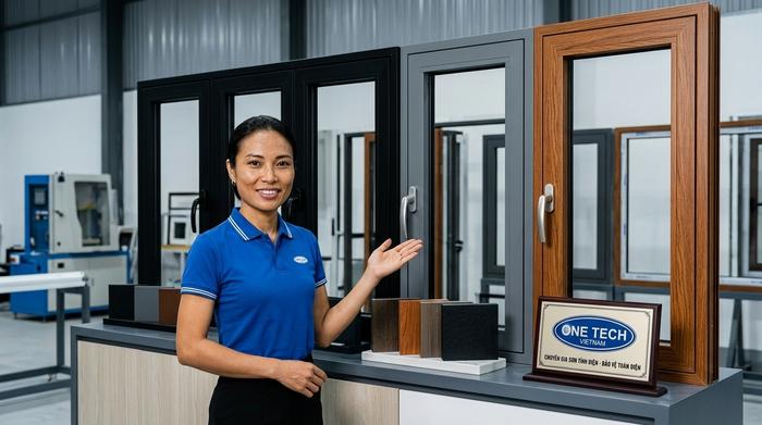 Địa chỉ sơn tĩnh điện khung nhôm kính OneTech Hà Tĩnh Sơn Tĩnh Điện OneTech là địa chỉ gia công sơn tĩnh điện khung nhôm kính tại Hà Tĩnh