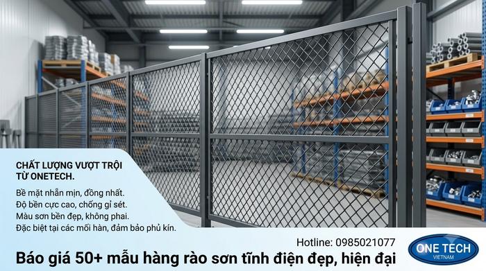 Hàng rào lưới thép sơn tĩnh điện tại Hà Tĩnh Hàng rào lưới thép sơn tĩnh điện dùng cho kho bãi và trang trại