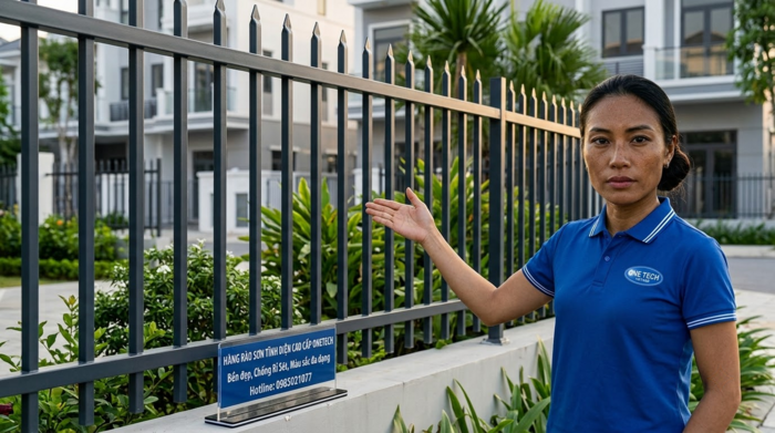 OneTech nổi bật về sơn tĩnh điện hàng rào Hà Tĩnh OneTech cung cấp giải pháp sơn tĩnh điện hàng rào tại Hà Tĩnh